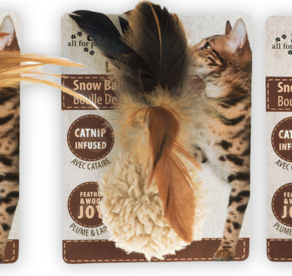 Jucărie pentru pisici cu catnip – AFP Lambswool Snow Ball