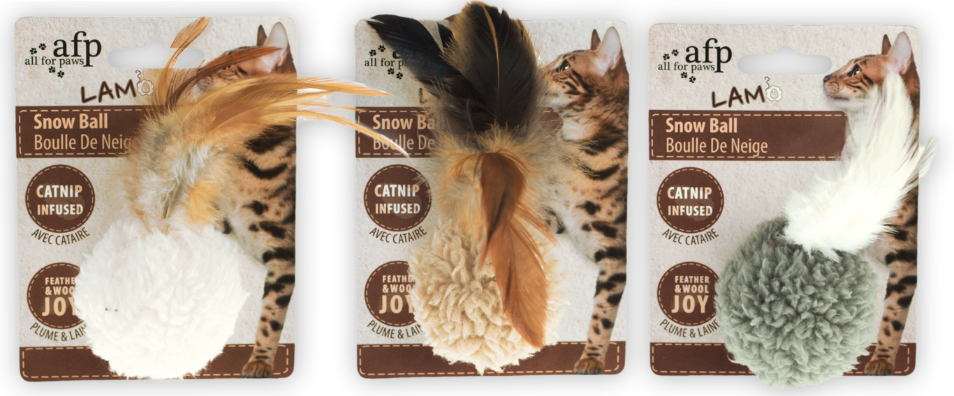Kattenspeelgoed met catnip – AFP Lambswool Snow Ball Jucărie pentru pisici cu catnip – AFP Lambswool Snow Ball