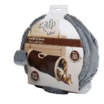 Tunel pentru pisici cu lână de miel și deschidere în partea de sus, 62 x 26 cm – AFP Lambswool - Find Me Cat Tunnel