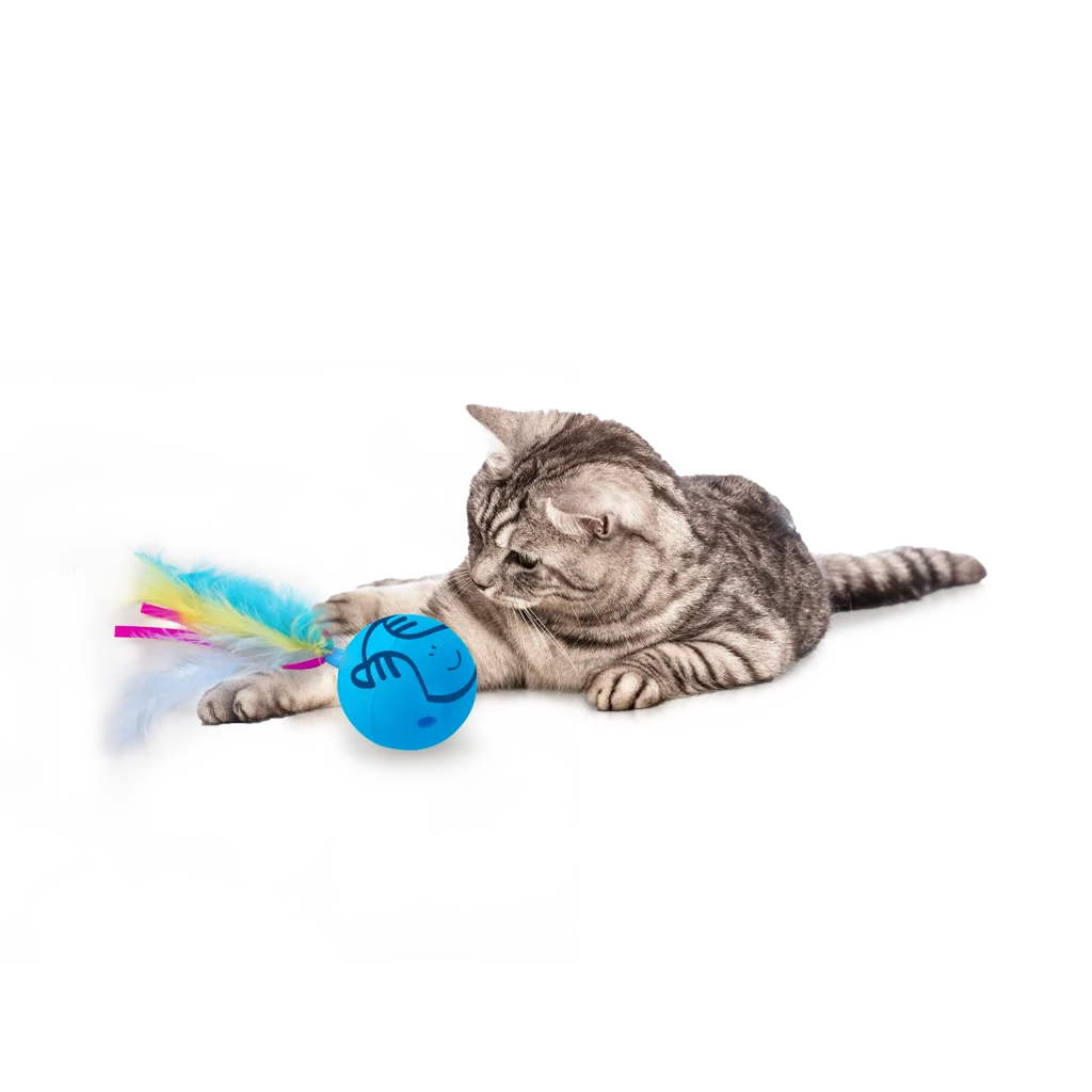 Minge rotativă pentru pisici cu pene și panglici – AFP Modern Cat Dizzy Spinner - imagine 3