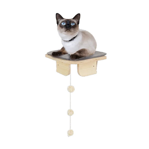 Mobilier de colț pentru pisici, cu fixare pe perete, 26 x 26 x 12 cm – AFP Skywalk - Corner Platform