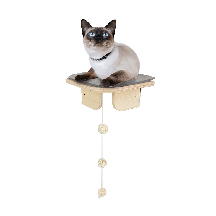 Mobilier de colț pentru pisici, cu fixare pe perete, 26 x 26 x 12 cm – AFP Skywalk - Corner Platform - imagine 1