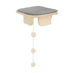 Mobilier de colț pentru pisici, cu fixare pe perete, 26 x 26 x 12 cm – AFP Skywalk - Corner Platform - imagine 4