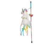 Undiță pentru pisici cu unicorn și iarba mâței – AFP Catoon Unicorn Wand - imagine 2