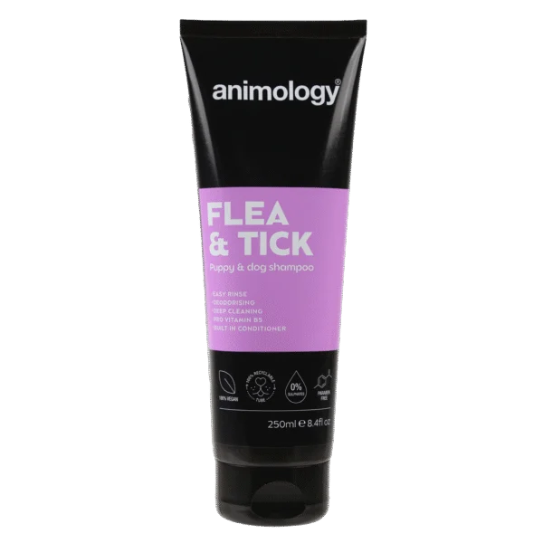 Șampon pentru câini pentru îndepărtarea puricilor și căpușelor prin spălare, 250 ml – Animology Flea & Tick