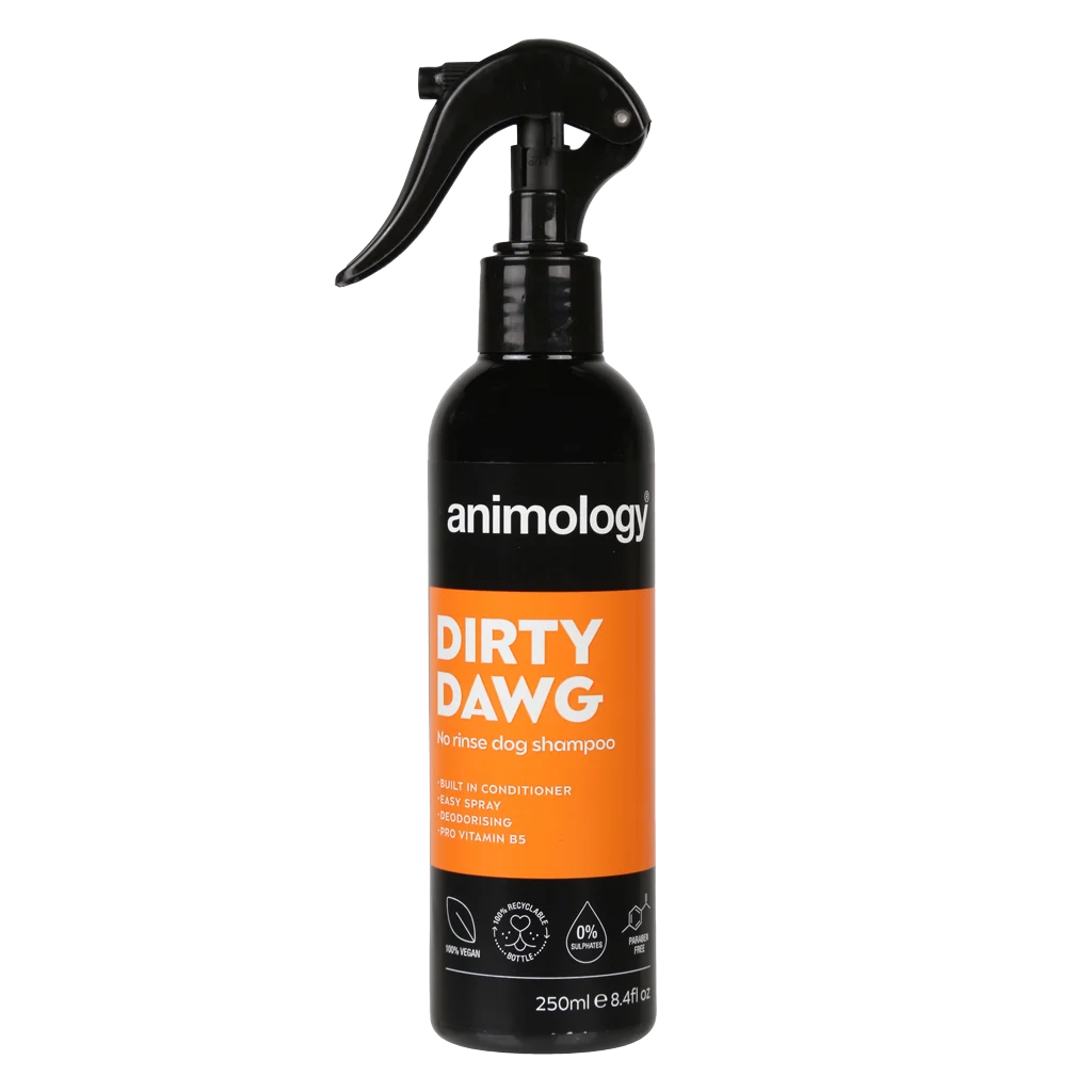 Șampon spray pentru câini fără clătire, 250 ml – Animology Dirty Dawg - imagine 1