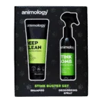 Set de îngrijire a blănii câinilor cu șampon și spray deodorant, 2 produse – Animology Stink Buster Set