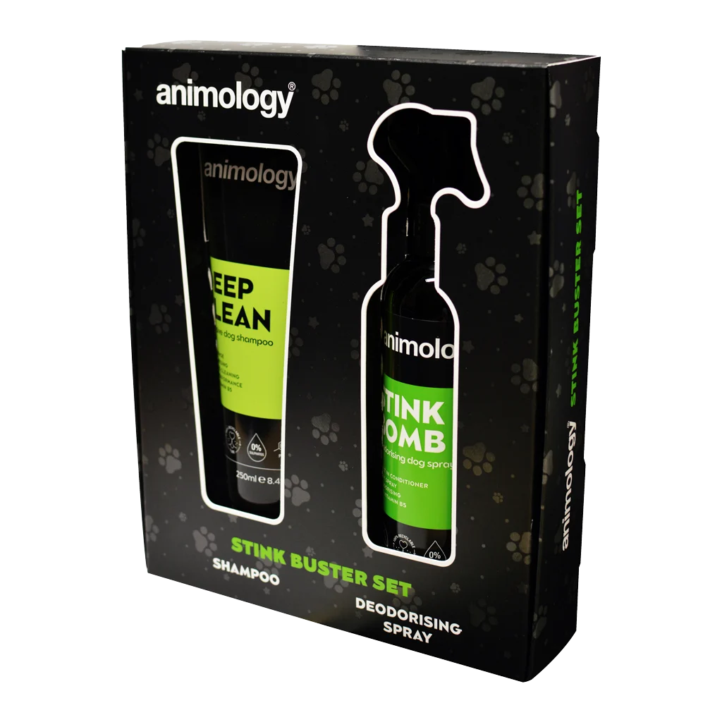 Set de îngrijire a blănii câinilor cu șampon și spray deodorant, 2 produse – Animology Stink Buster Set - imagine 2