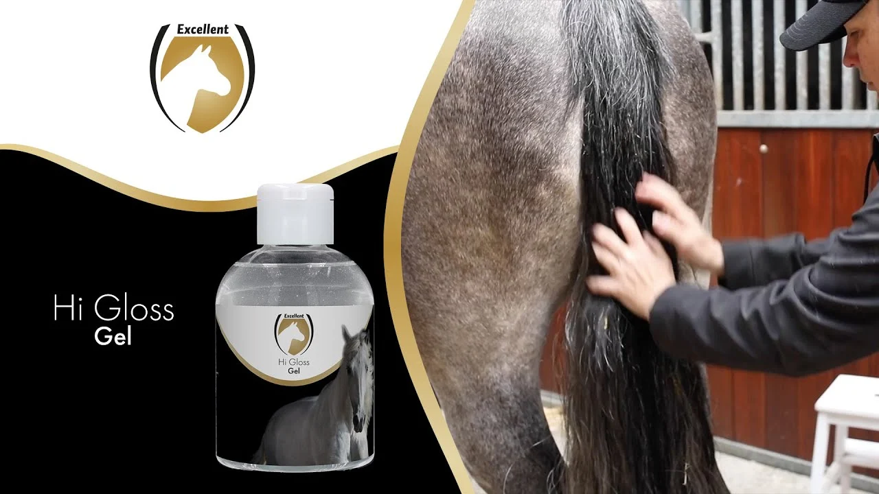 Gel pentru strălucirea coamei și cozii, 100 ml – Excellent Horse Hi Gloss Gel - imagine 2