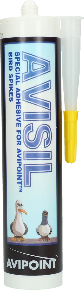 Silicon transparent pentru țepii împotriva păsărilor, 310 ml – Avipoint Avisil - imagine 1