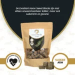 Recompense pentru cai cu eucalipt, conținut redus de zahăr, 1 kg – Excellent Horse Sweet Blocks - imagine 2