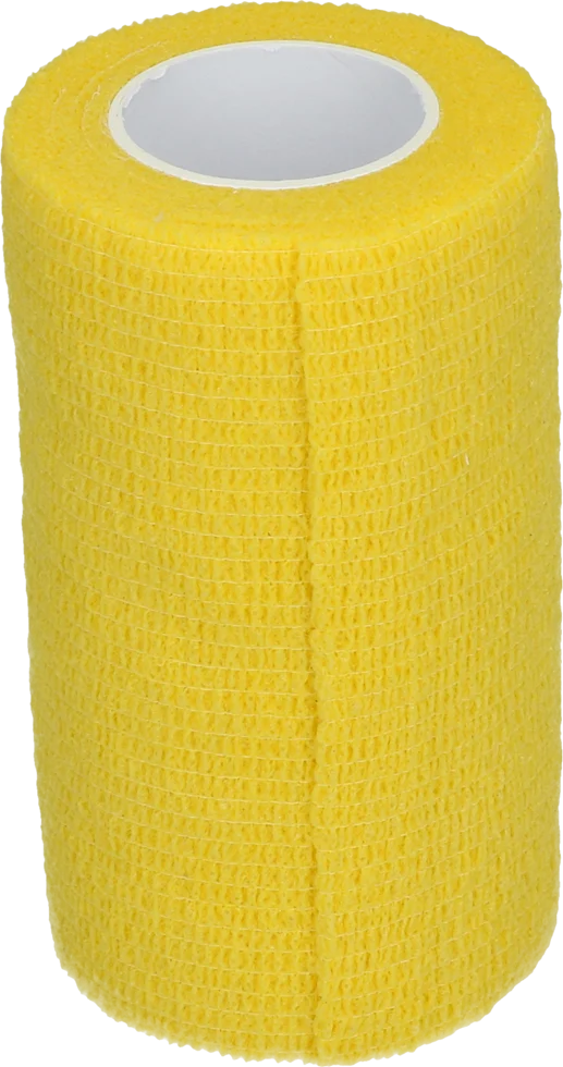 Bandaj autoadeziv pentru membre și copite, 10 cm, galben – Excellent Bandage Animal Profi - imagine 1