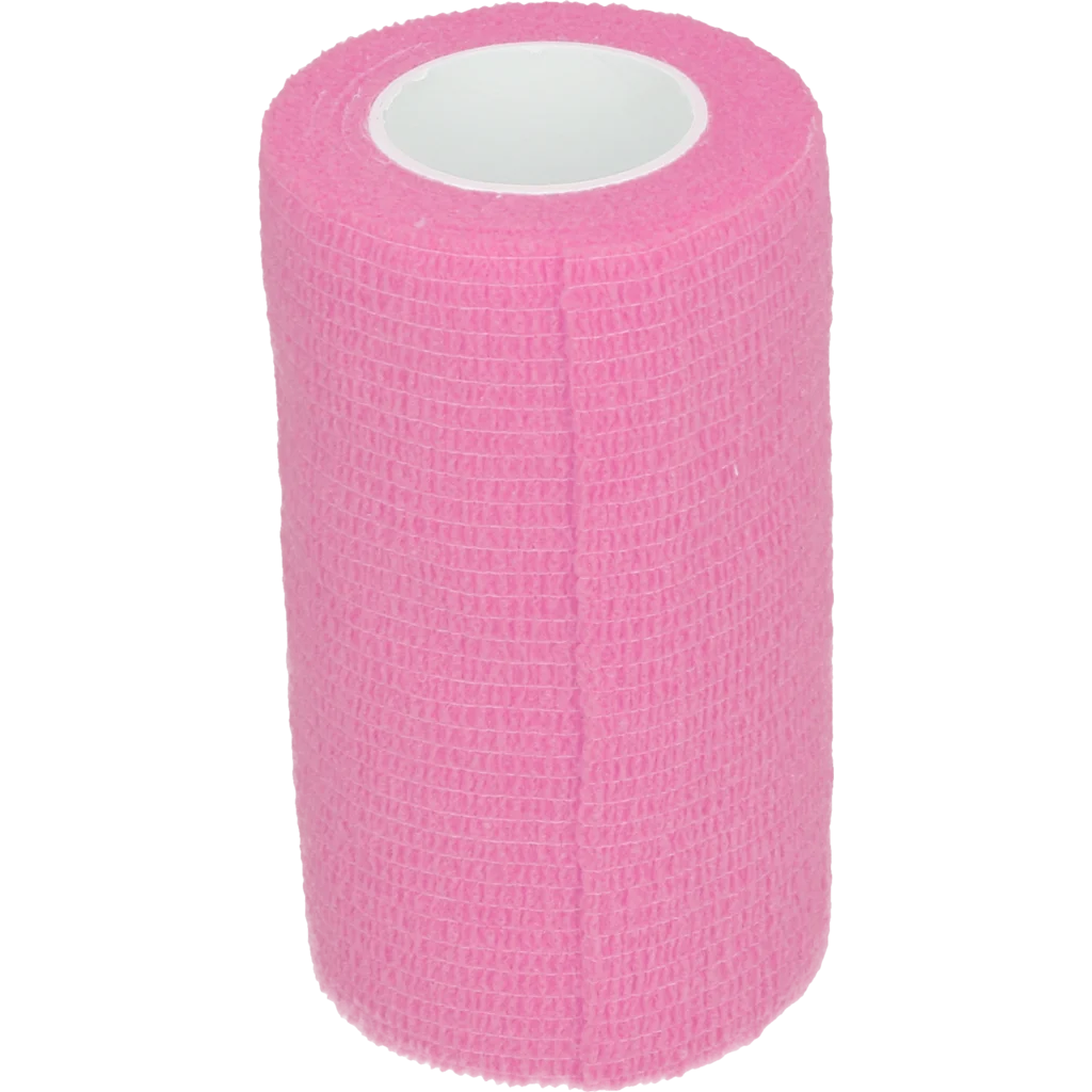 Bandaj autoadeziv pentru membre și copite, 10 cm, roz – Excellent Bandage Animal Profi - imagine 1