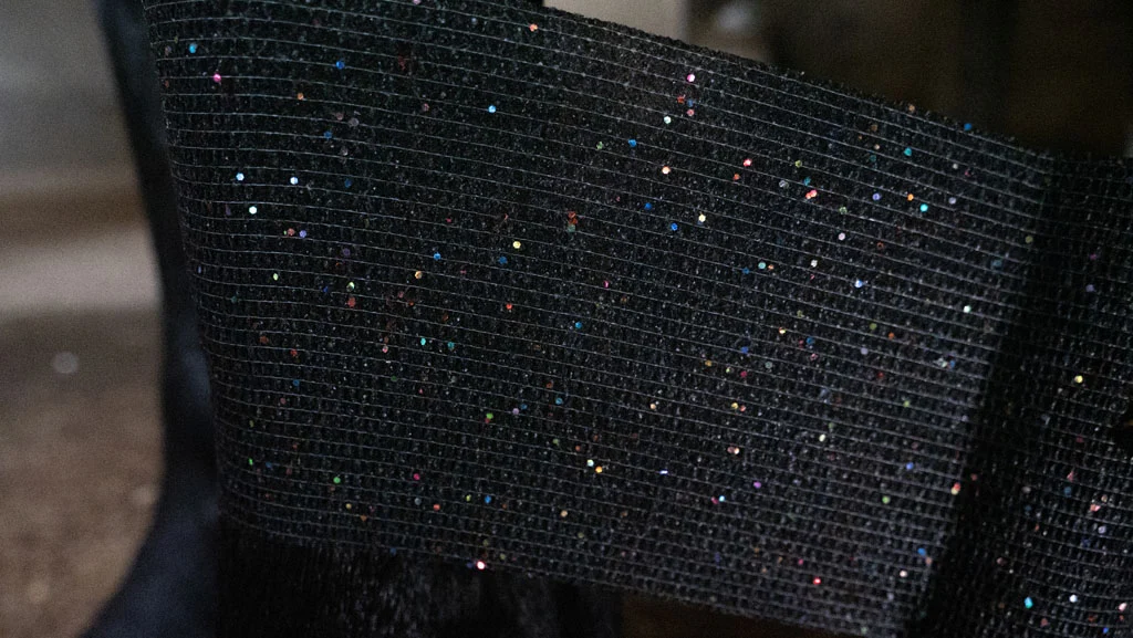 Bandaj autoadeziv cu sclipici, 10 cm, negru – Excellent Animal Glitter Bandage Profi - imagine 4