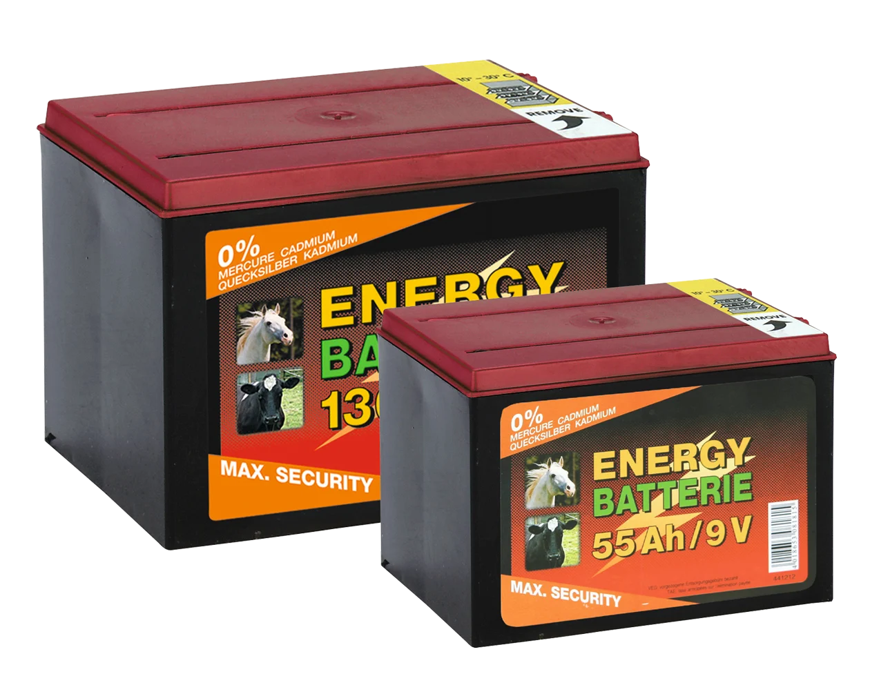 Baterie pentru gard electric 9 V, 55 Ah, 11,5 x 16,5 x 11,2 cm – ZoneGuard EG super - imagine 2