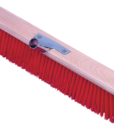 Mătură de grajd Euro Stal cu peri roșii din PVC, 80 cm