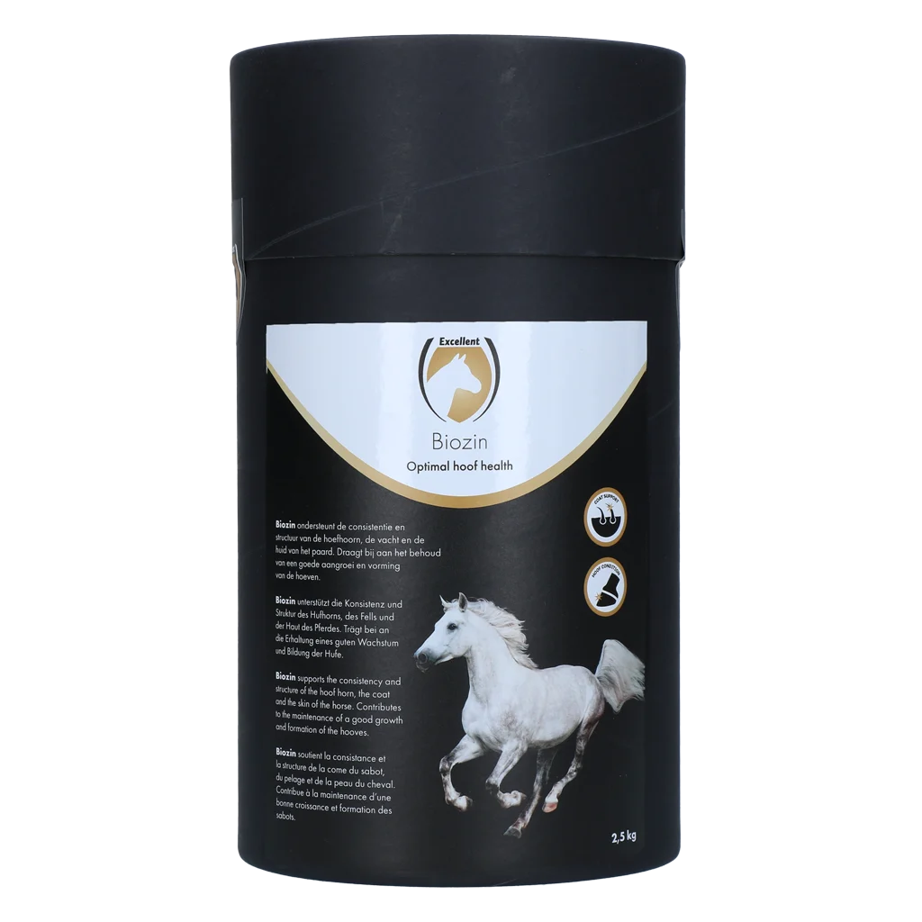 Supliment cu biotină pentru copitele cailor, cu aromă de măr, 2,5 kg – Excellent Horse Biozin - imagine 1