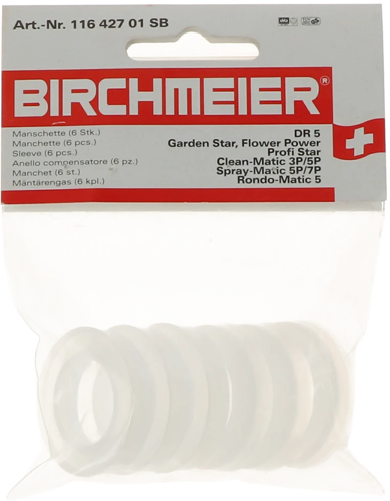 Inele de piston pentru pudrător, 6 bucăți – Birchmeier DR5 - imagine 1