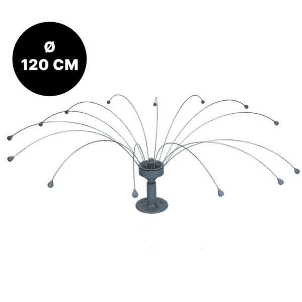 Sistem de protecție împotriva păsărilor, cu fire rotative din oțel inoxidabil, Ø 120 cm – Birdshield Longlegs