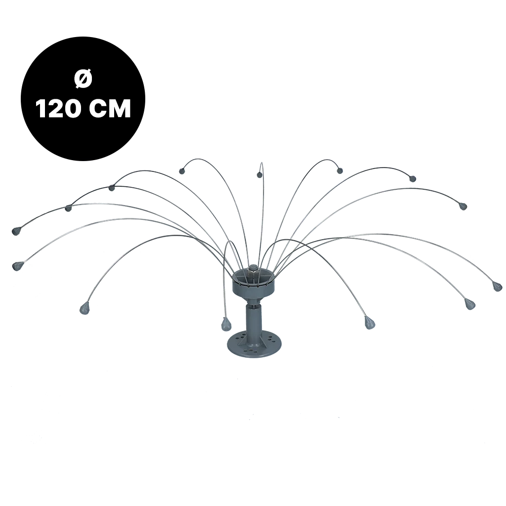 Sistem de protecție împotriva păsărilor, cu fire rotative din oțel inoxidabil, Ø 120 cm – Birdshield Longlegs - imagine 1