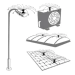 Sistem de protecție împotriva păsărilor, cu fire rotative din oțel inoxidabil, Ø 120 cm – Birdshield Longlegs - imagine 4