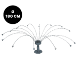 Sistem de îndepărtare a păsărilor cu fire rotative din oțel inoxidabil, Ø 180 cm – Birdshield Longlegs