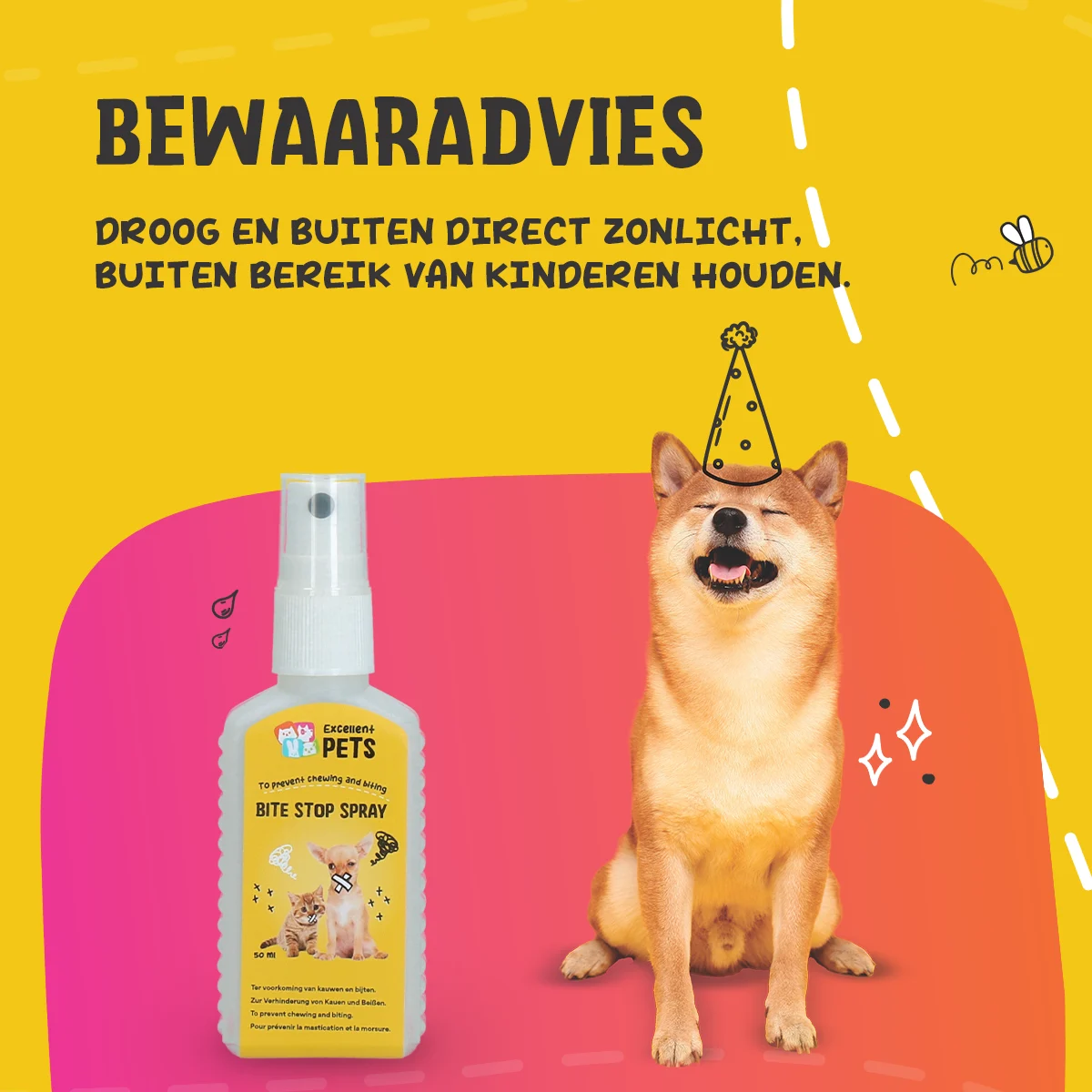 Spray anti ros pentru câini și pisici, cu substanță amară, 50 ml – Excellent Pets Bite Stop Spray - imagine 6