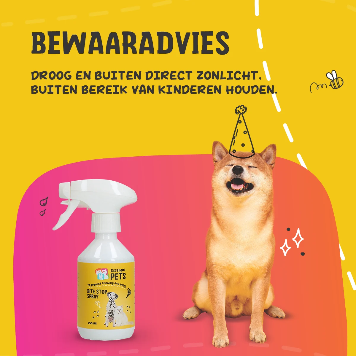 Spray antiros pentru câini și pisici cu substanță amară, 250 ml – Excellent Pets Bite Stop Spray - imagine 6