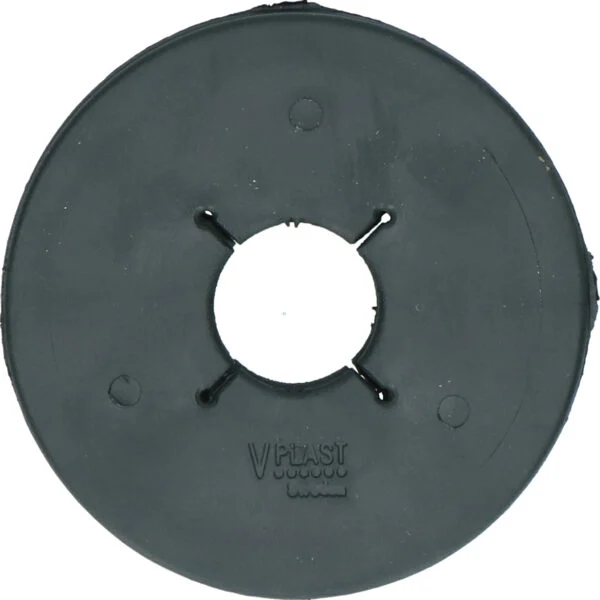 Rozete pentru zăbală din TPE, 90 mm, negre, 2 bucăți – Vplast