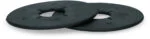 Rozete pentru zăbală din TPE, 90 mm, negre, 2 bucăți – Vplast - imagine 3