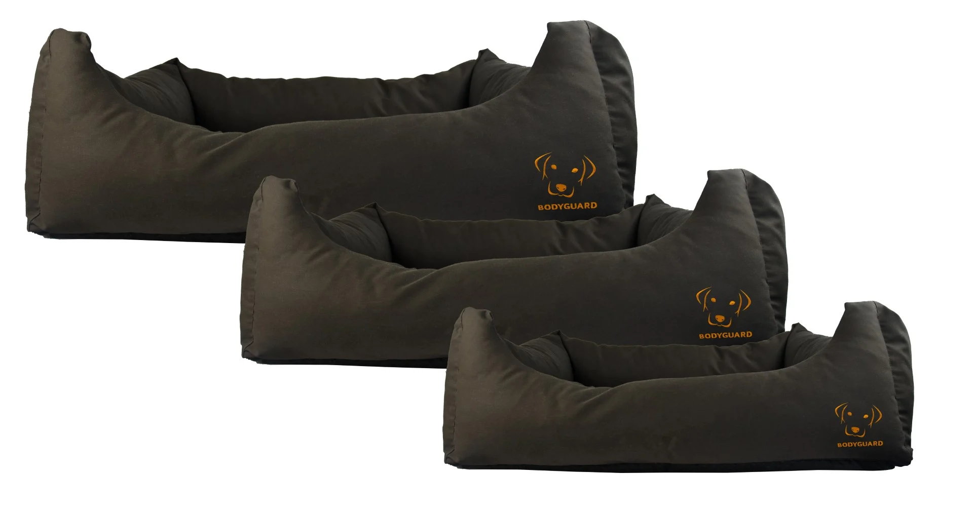 Pat pentru câini cu partea superioară impregnată și bază antiderapantă, negru, S 65 x 55 cm – Bodyguard Sofa Bed - imagine 3