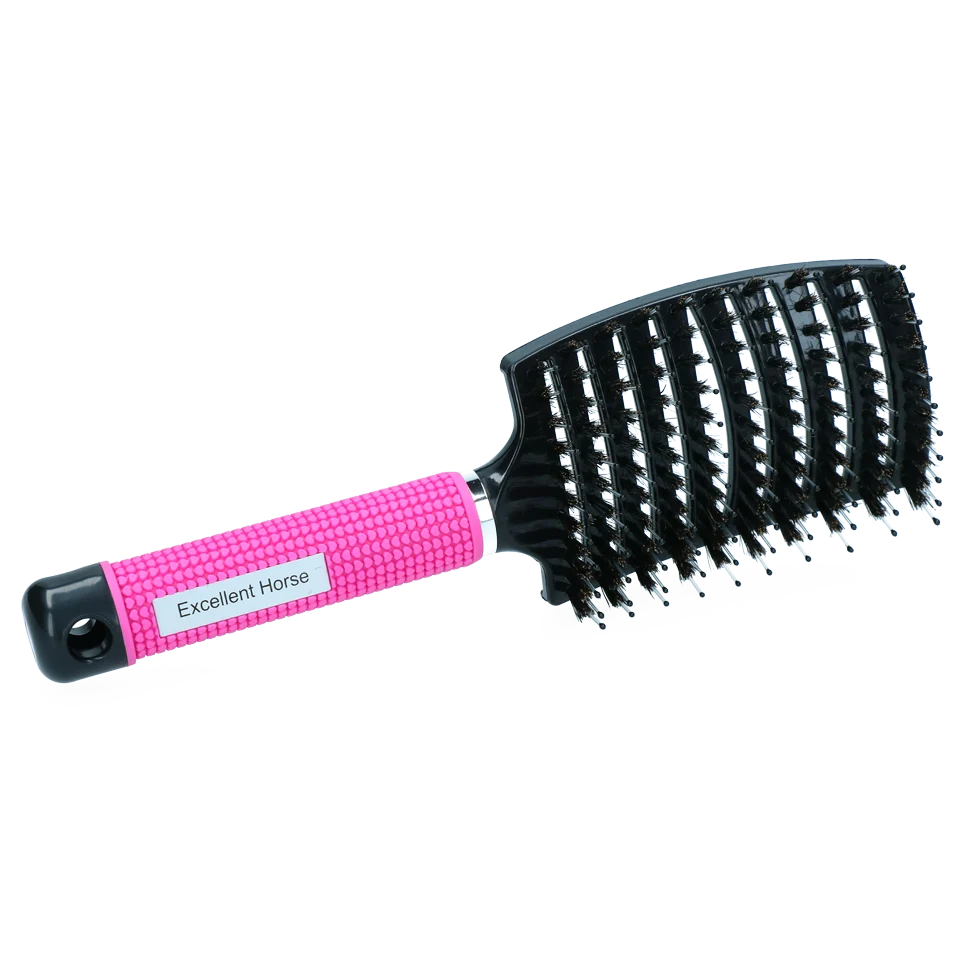 Perie pentru coamă, pentru descurcare, 24,5 cm, Roz – Excellent Horse Supreme Brush - imagine 3