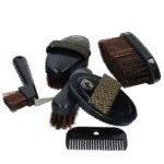 Set de îngrijire pentru tinerii călăreți, cu rucsac și 200 de elastice – Excellent Horse Grooming Set Junior - imagine 4