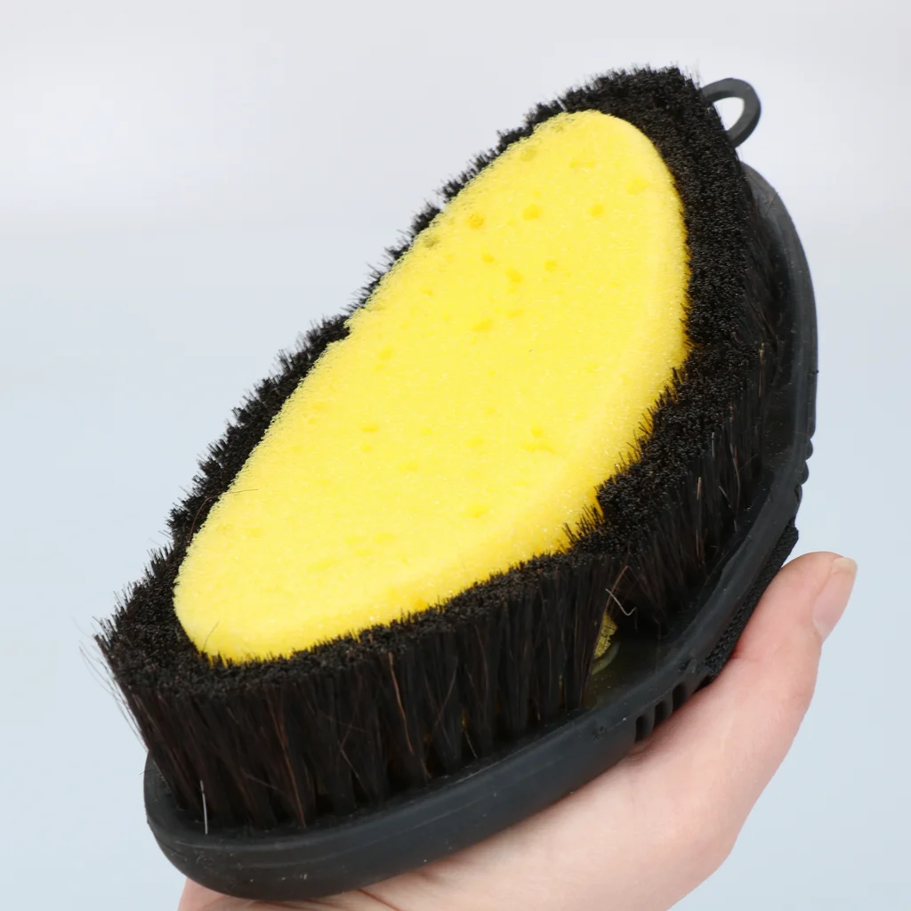 Perie burete pentru spălarea cailor, cu partea superioară flexibilă – Excellent Horse Flexi Brush Sponge - imagine 5