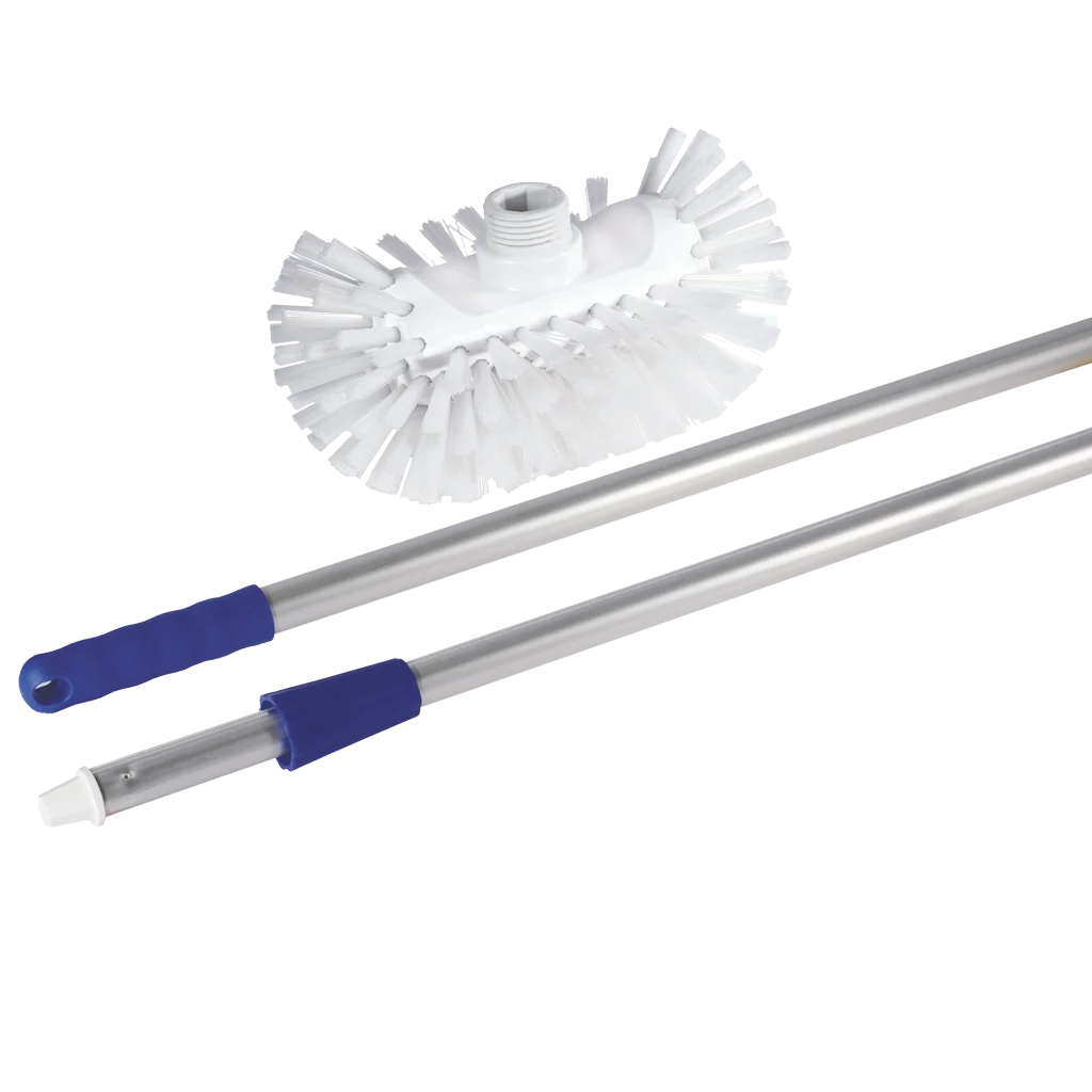 Perie pentru tancuri de lapte cu coadă din aluminiu, 20 cm – Bürsten Walter Hygiene 1A Melktank Set - imagine 1
