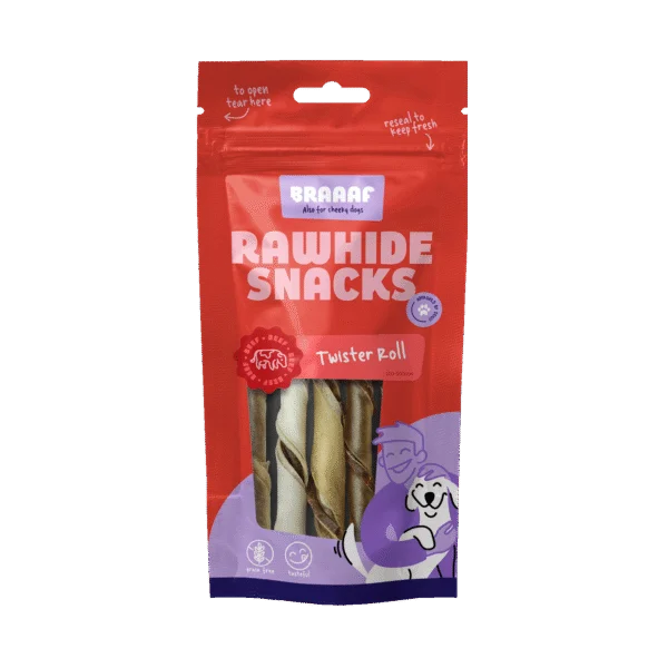Rulouri de ros pentru câini – Braaaf Twister Rolls