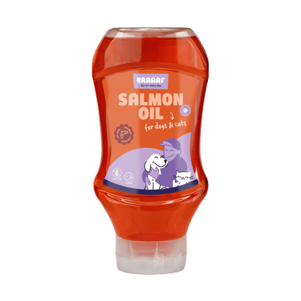 Sos pentru hrană cu ulei de somon, 500 ml – Braaaf Dog Food Sauce