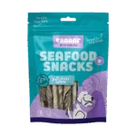 Batoane de ros cu somon, uscate la aer, 12 cm – Braaaf Seafood Zalm Roll Sticks