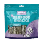 Batoane de ros cu somon, uscate la aer, 12 cm, 175 g – Braaaf Seafood Zalm Roll Sticks