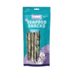 Bețișoare de mestecat din somon, uscate la aer, 20 cm, 8 bucăți – Braaaf Seafood Salmon roll sticks