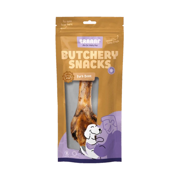 Os de porc pentru câini, 1 bucată – Braaaf Butchery Snacks