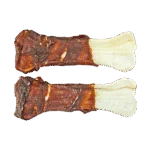 Os de ros cu rață, presat, 12,5 cm, 2 bucăți – Braaaf Rawhide Pressed Bone - imagine 3