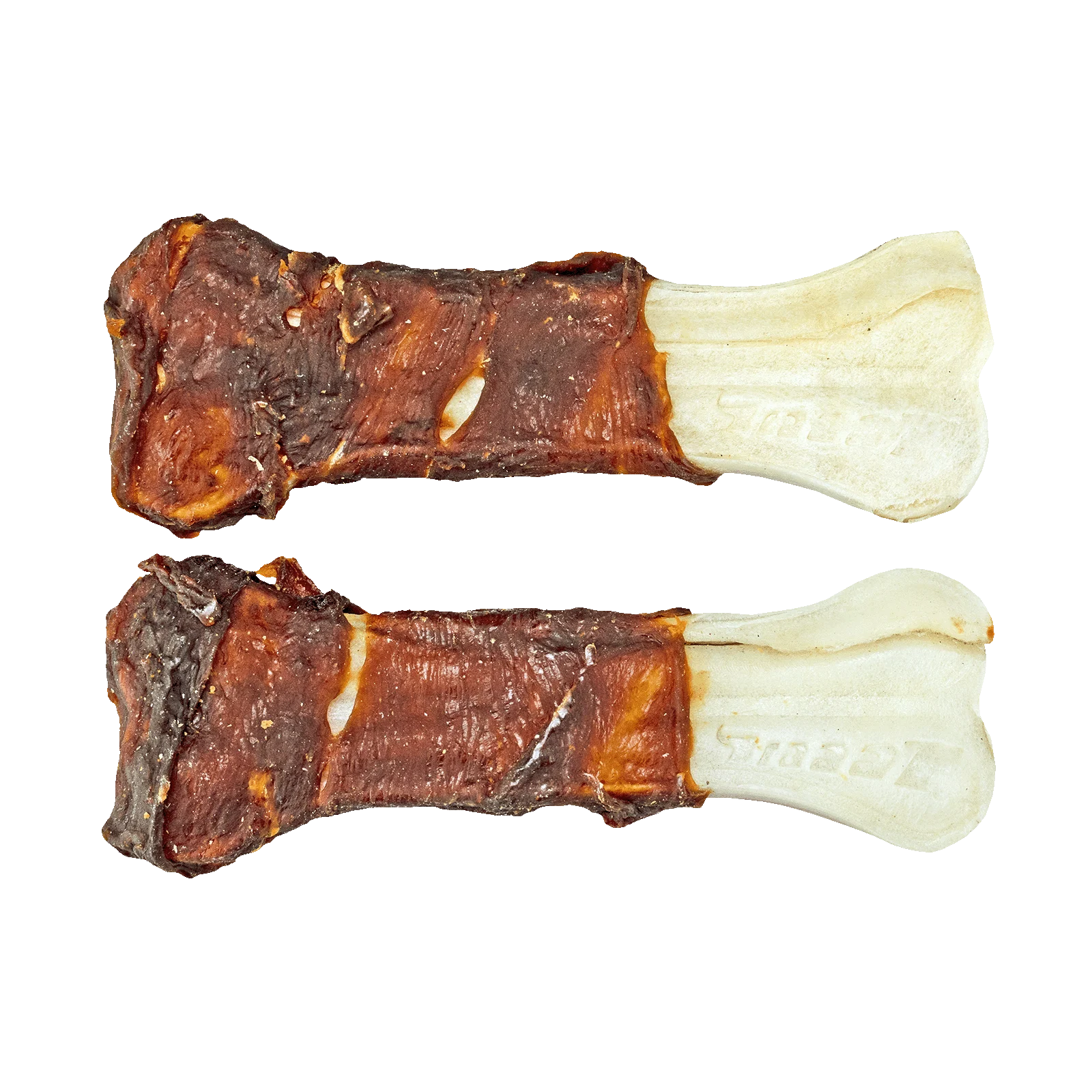 Os de ros cu rață, presat, 12,5 cm, 2 bucăți – Braaaf Rawhide Pressed Bone - imagine 3