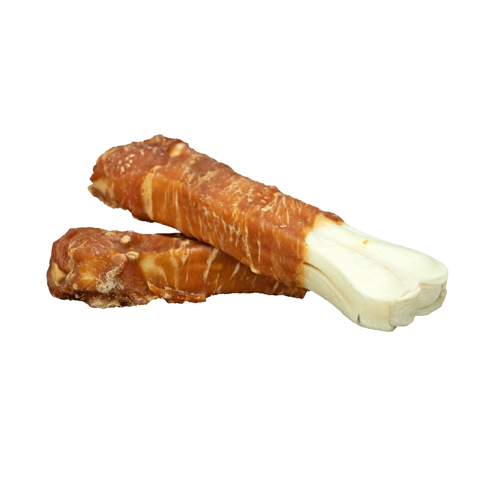 Os de ros cu pui, presat, 12,5 cm, 2 bucăți – Braaaf Rawhide Pressed Bone - imagine 2