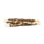Recompensă de ros din piele de bivol cu miel și pește, 21 cm, 6 bucăți – Braaaf Rawhide Twister - imagine 2