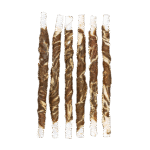 Recompensă de ros din piele de bivol cu miel și pește, 21 cm, 6 bucăți – Braaaf Rawhide Twister - imagine 3