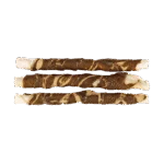 Gustare de ros din piele de bivol cu miel și pește, 21 cm, 3 bucăți – Braaaf Rawhide Twister - imagine 2