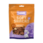 Bucățele recompensă pentru câini cu vită și pește, fără cereale, 85 g – Braaaf Soft Snack Cubes