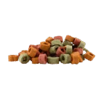 Gustări vegane pentru câini cu spanac, dovleac și sfeclă, 1 cm – Braaaf Vegan Snack Mixed Hoops - imagine 2