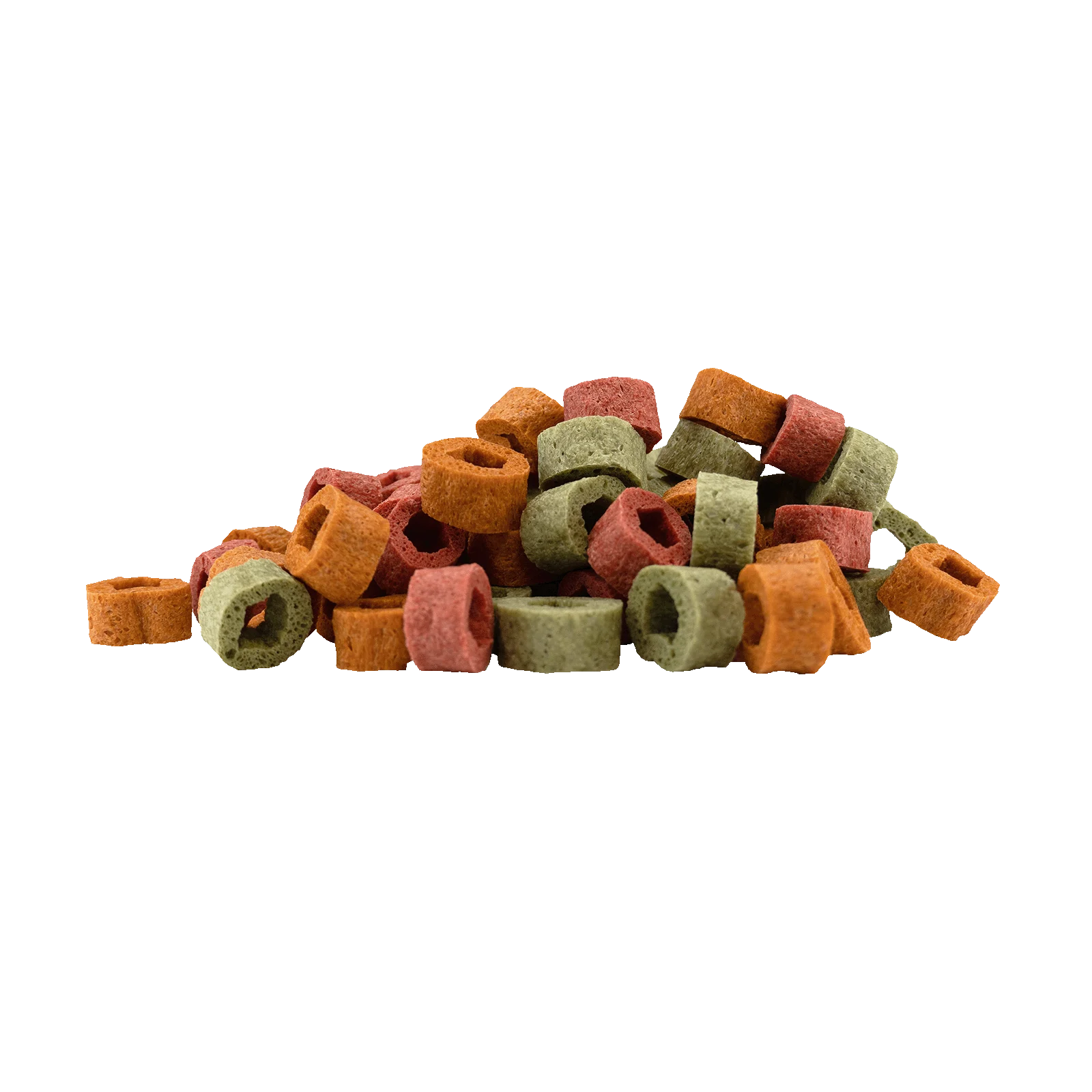 Gustări vegane pentru câini cu spanac, dovleac și sfeclă, 1 cm – Braaaf Vegan Snack Mixed Hoops - imagine 2